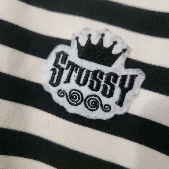 Stussy Patch Striped Crewneck - Picture 3 of 4